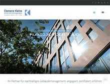 Tablet Screenshot of clemenskleine.de